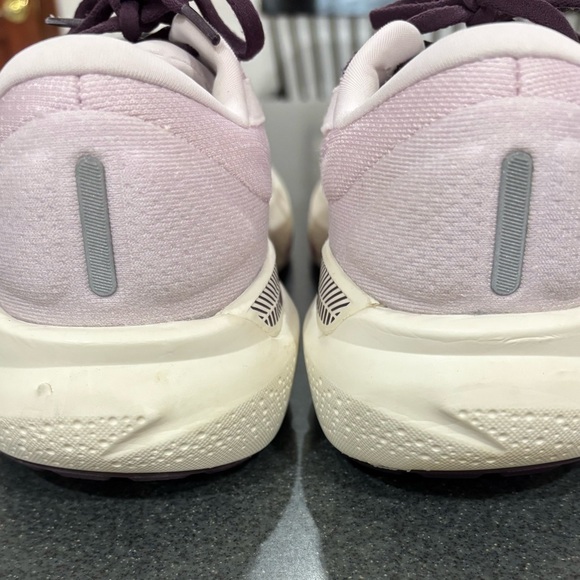 Brooks Women's Adrenaline 24 GTS Shoes - Light Pink and Dark Burgundy accent. - Picture 5 of 9